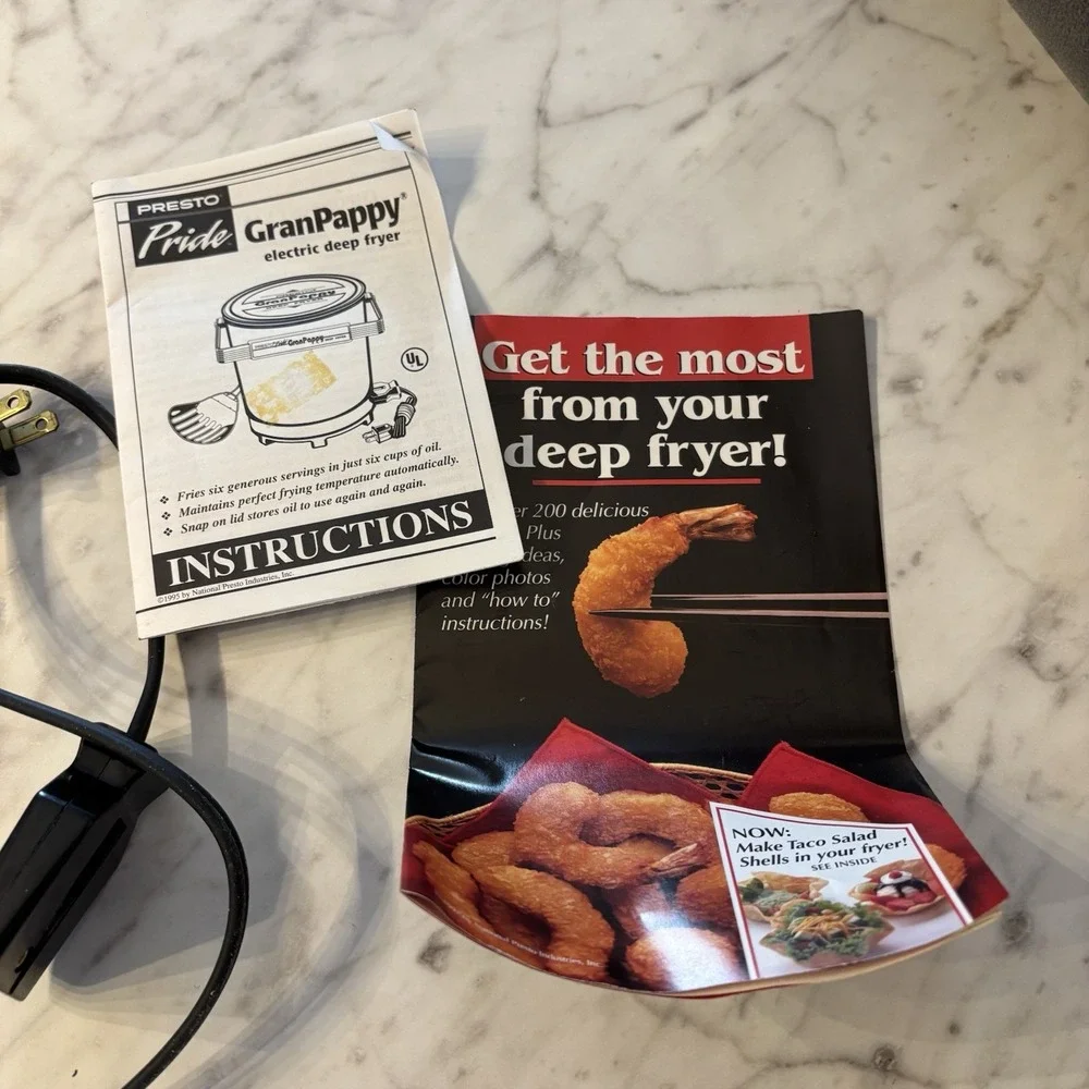 Presto® Gran Pappy®‎ Electric Deep Fryer 05411 Open Box Excellent